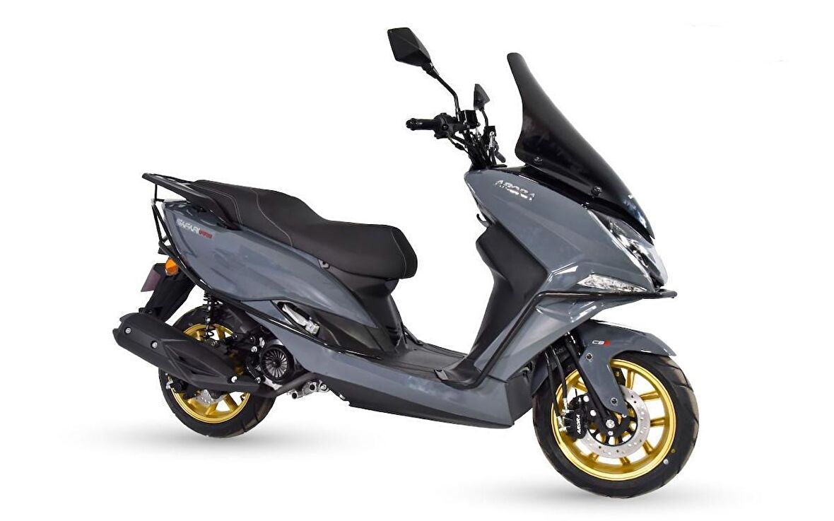 Arora Safari Pro 125 cc Scooter Motorsiklet -Gri