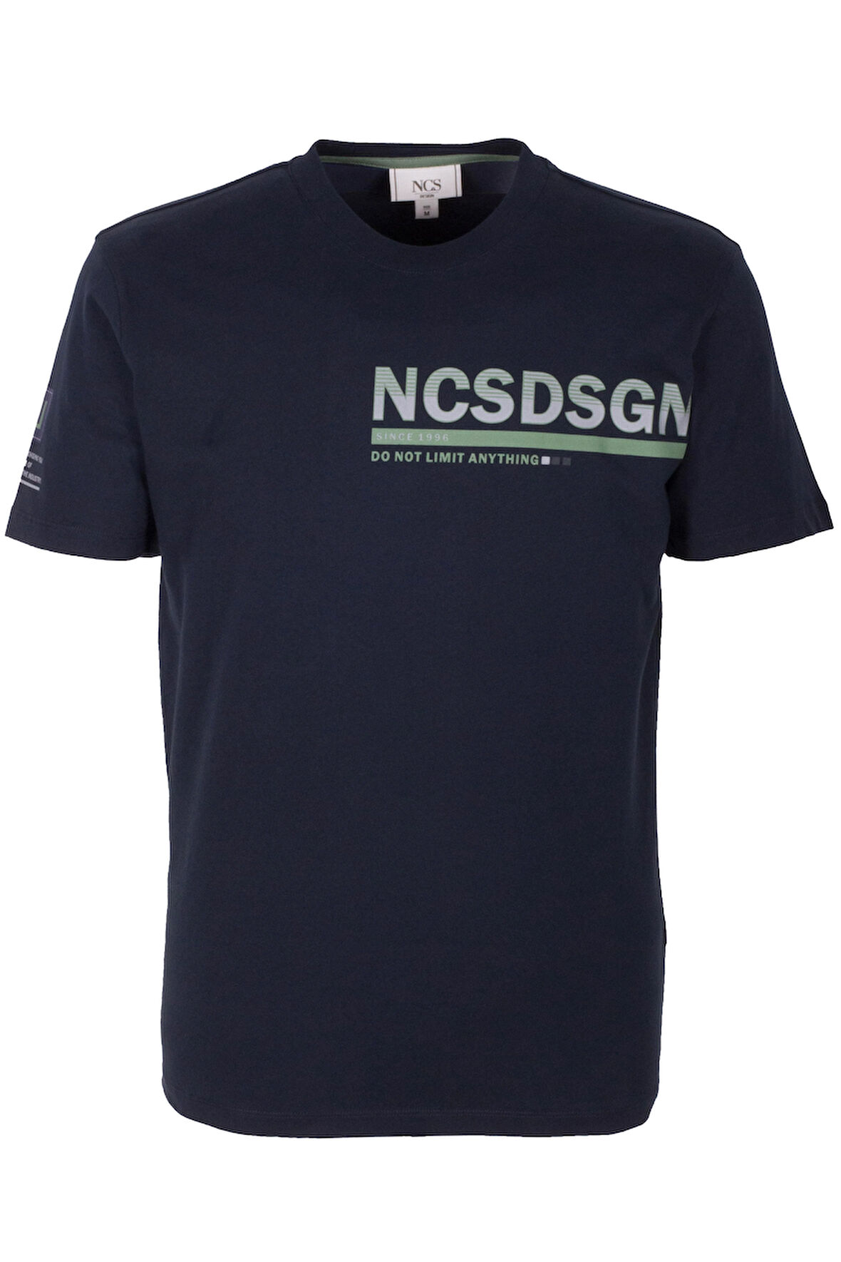 Erkek Tişört Bisiklet Yaka Lacivert Slim Fit Baskılı T-shirt NCS JEANS 1296