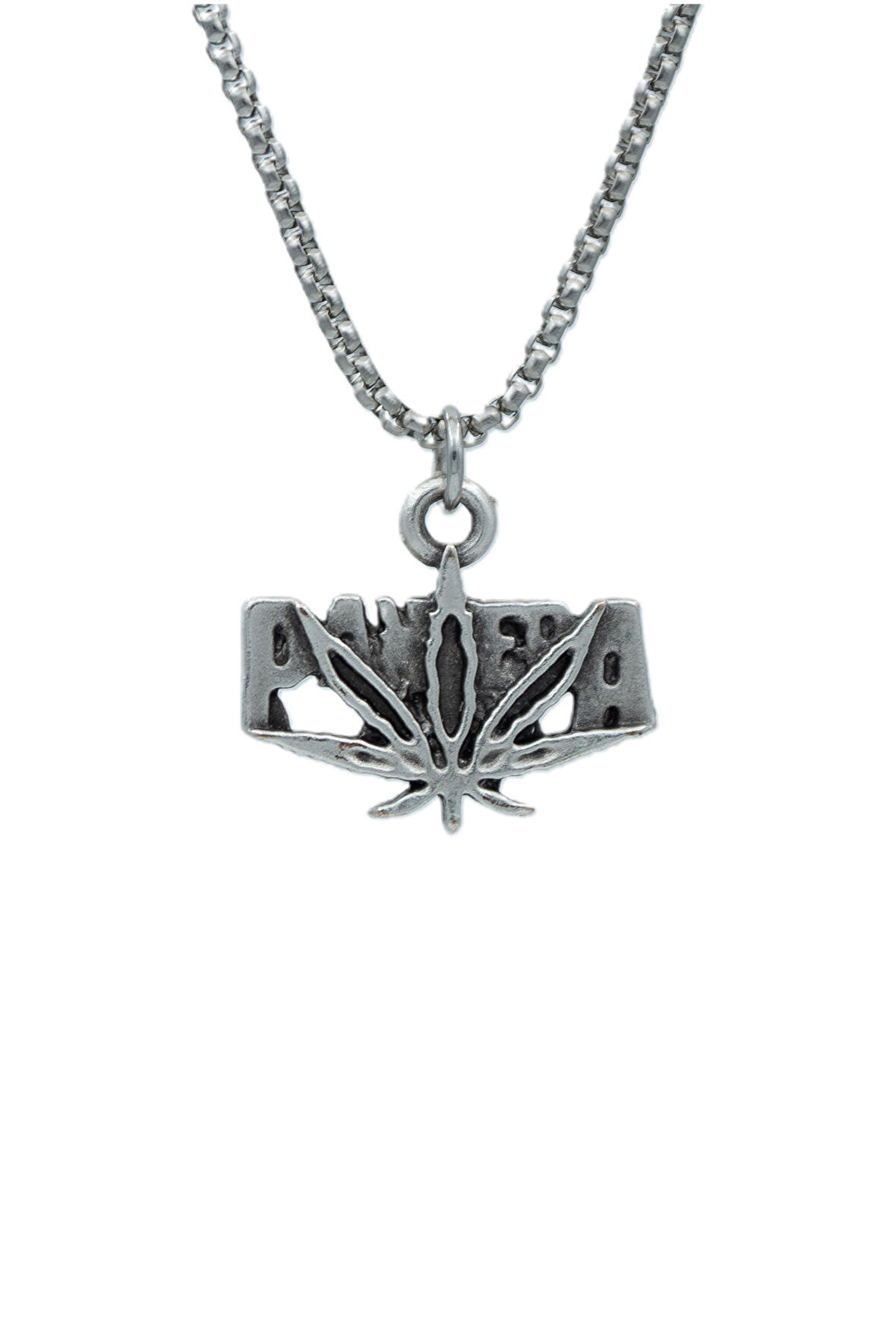 Pantera Örme Zincir Kolye - Gümüş Kaplama - Erkek Kadın Kolye - No:1538