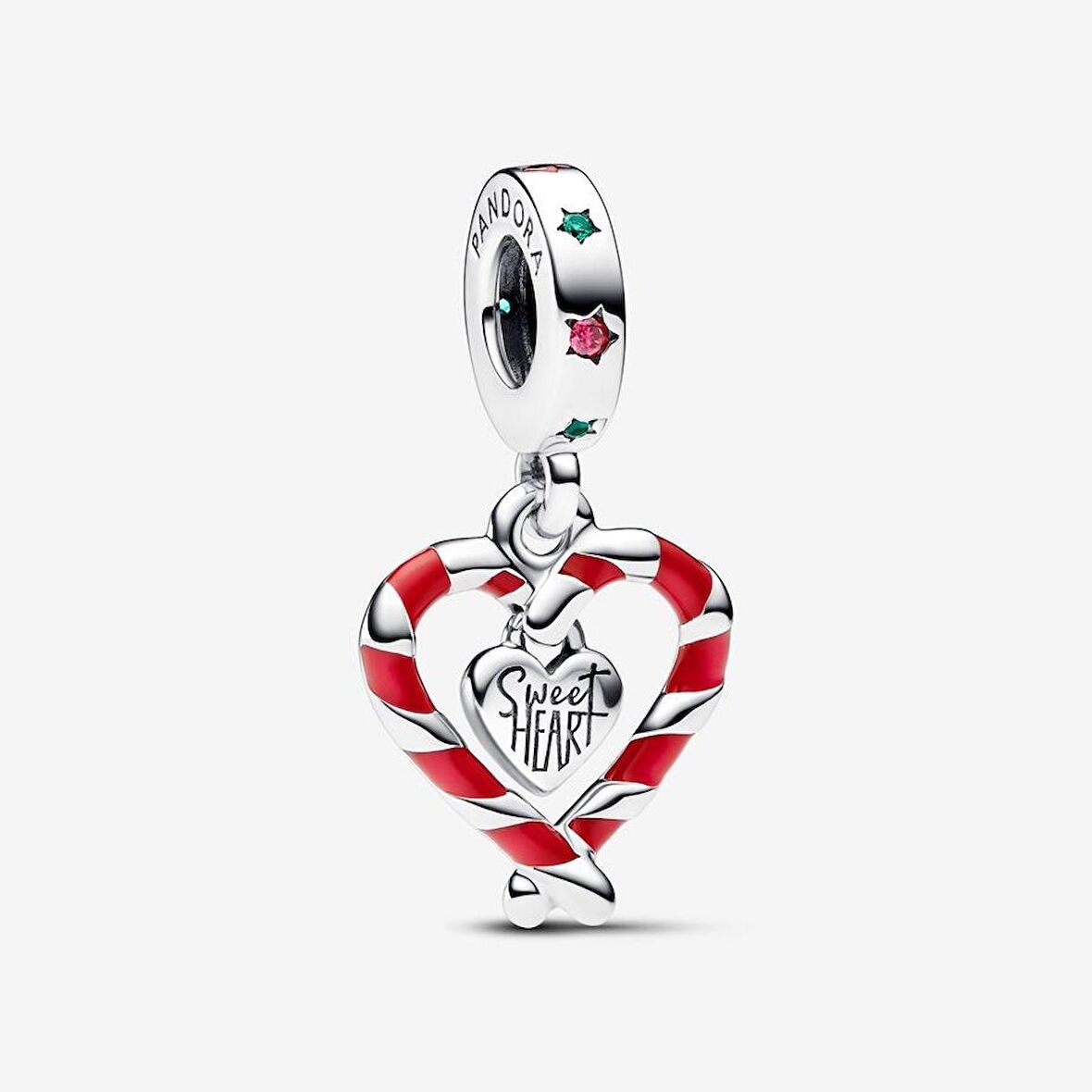 Çift Kişilik Şeker Kalp Sallantılı Charm 792822C01