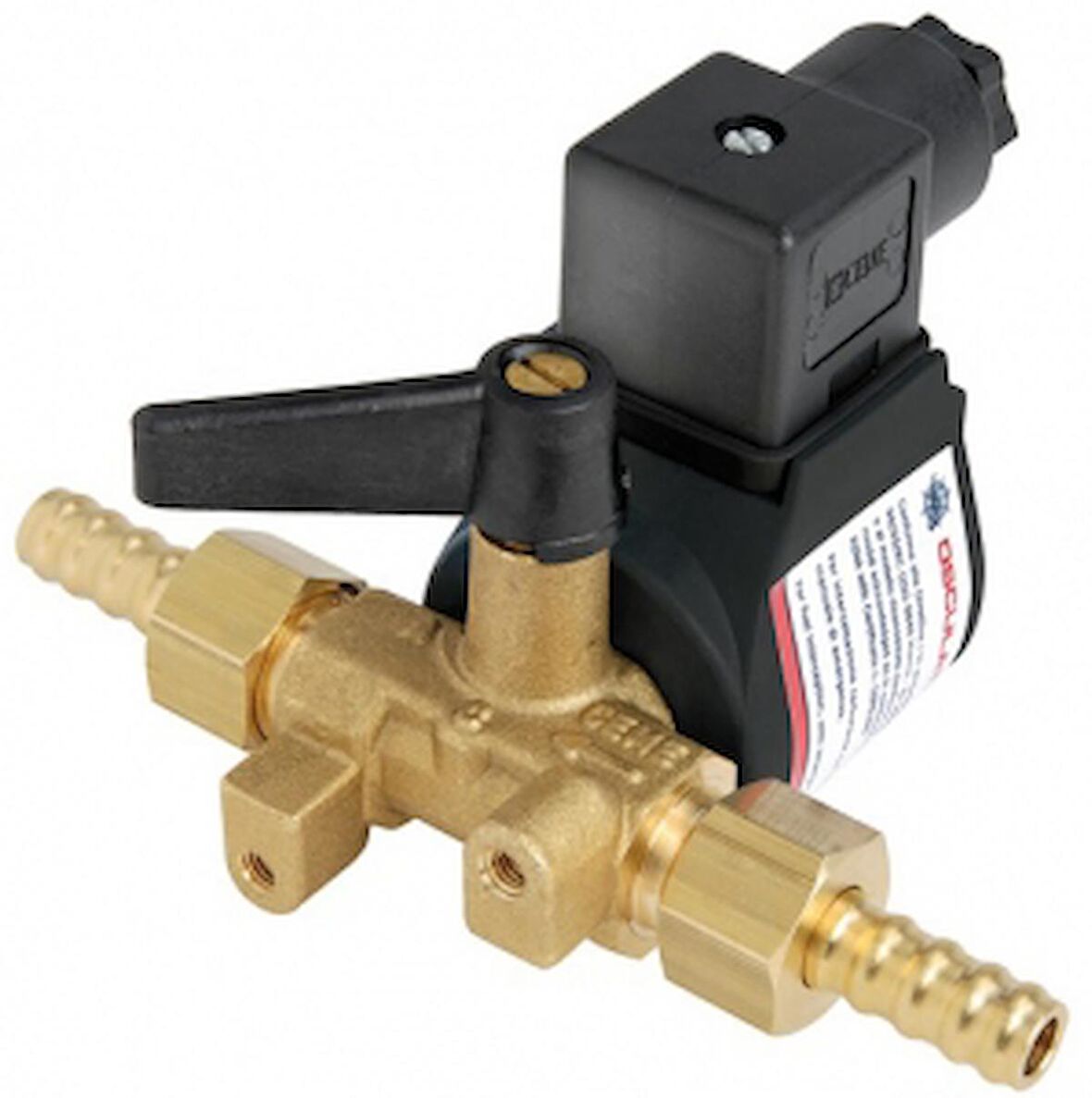 Elektro-valf 100 litre/saat kapasite Paslanmaz çelik braketlidir 24V