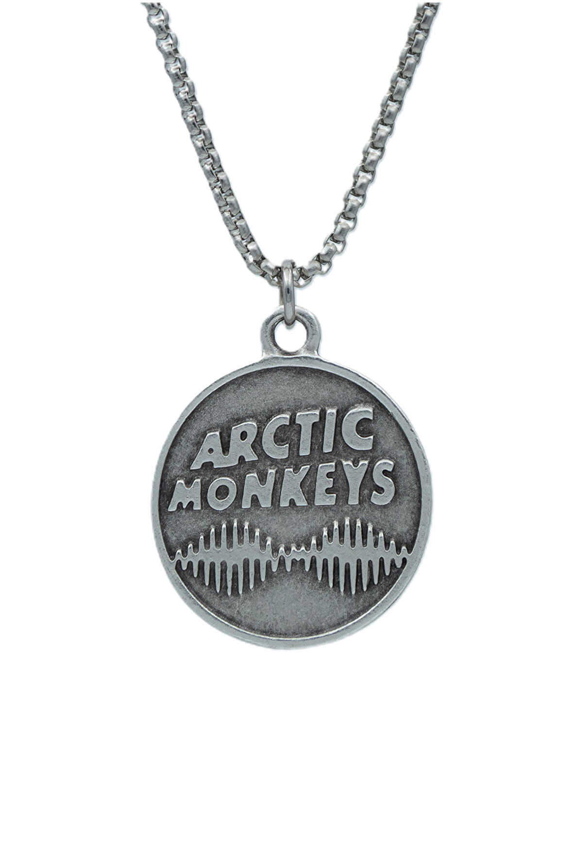 Arctic Monkeys Örme Zincir Kolye - Gümüş Kaplama - Erkek Kadın Kolye - No:1539
