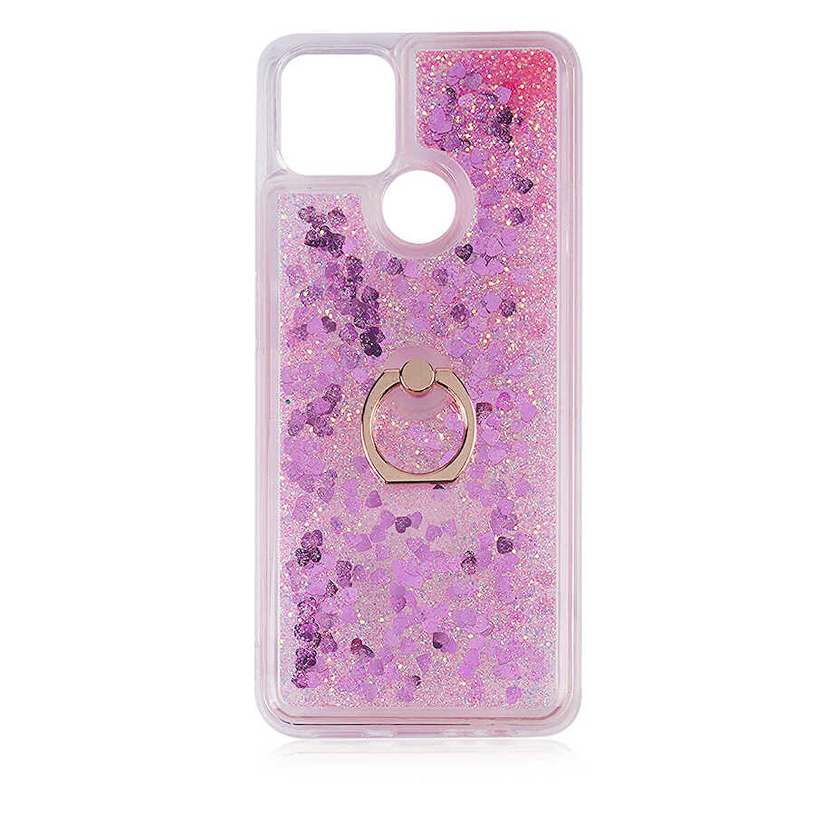 Smcase Oppo A15s Kılıf Sulu Yüzüklü Milce Silikon