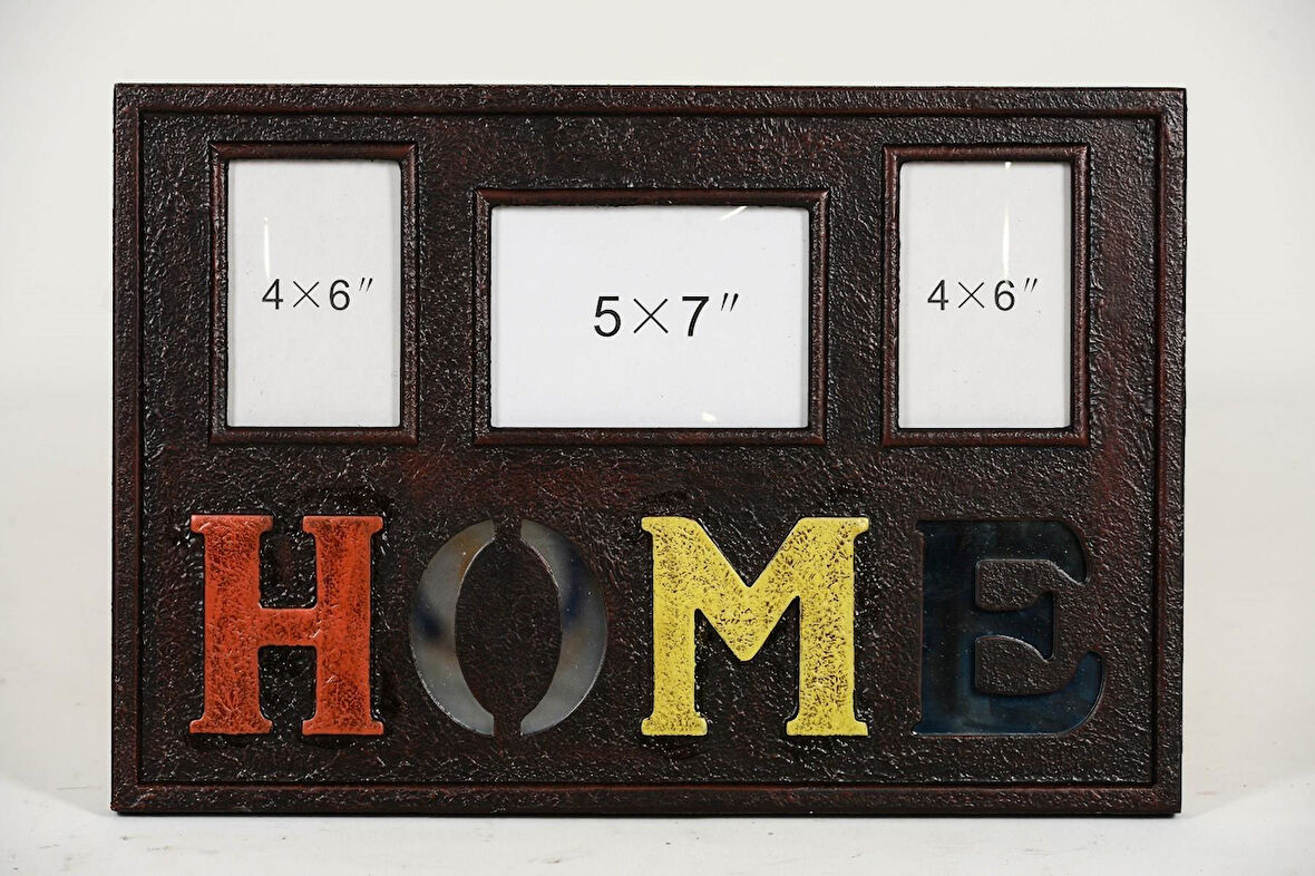 Ahşap Duvara Asmalı Home Resim Çerçevesi 55 Cm