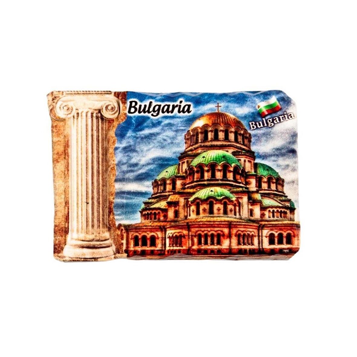 Bulgaristan Sofya Kilise Sütun Magnet