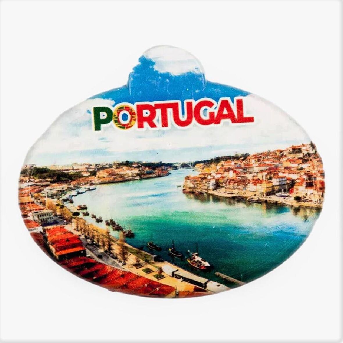 Portekiz Coimbra Mondego Nehri Oval Magnet