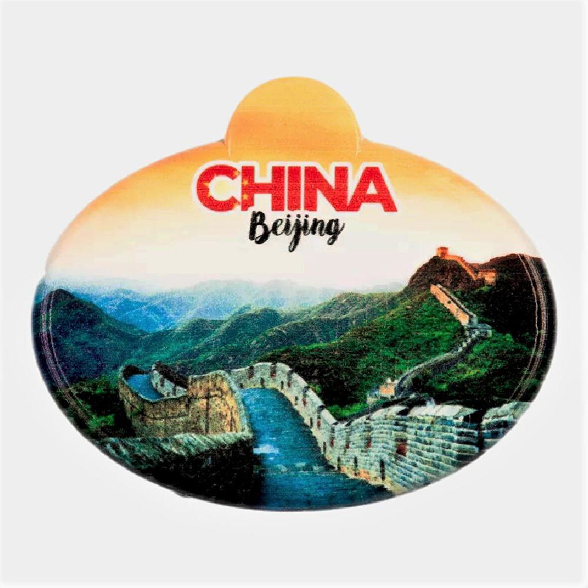 Çin Seddi Temalı Oval Magnet