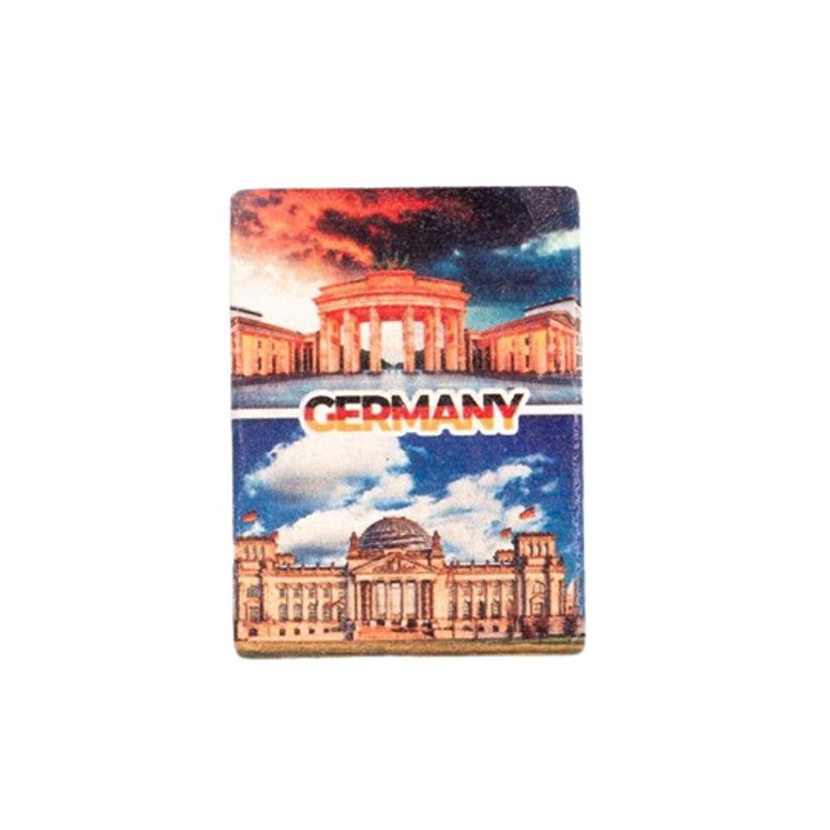 Almanya Temalı Taş Magnet Buzdolabı Magneti