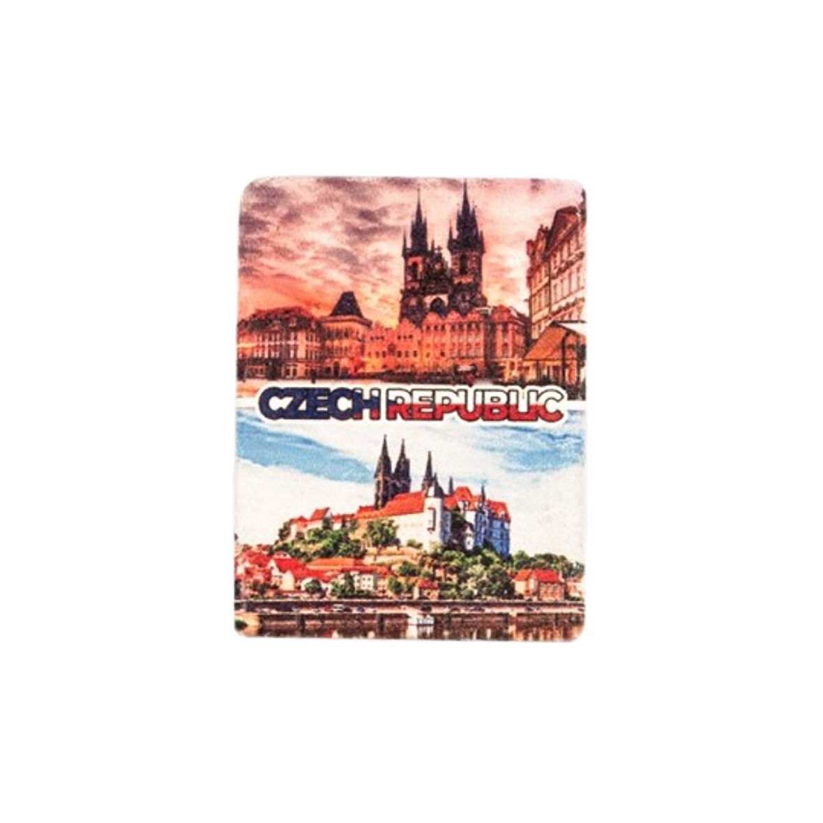 Çek Cumhuriyeti Temalı Taş Magnet