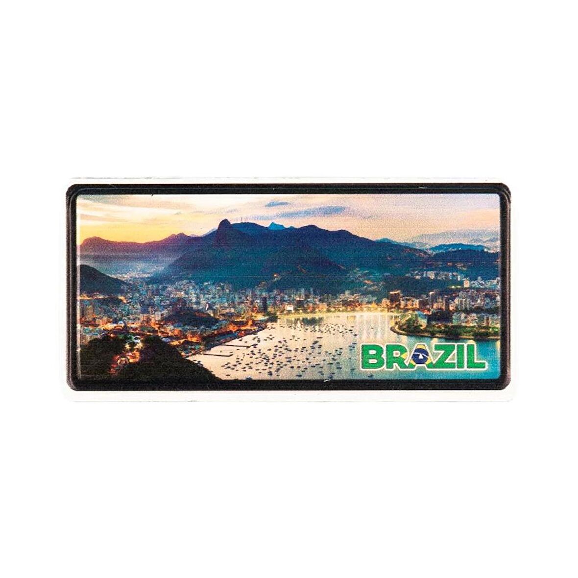 Brezilya Temalı Plaka Magnet