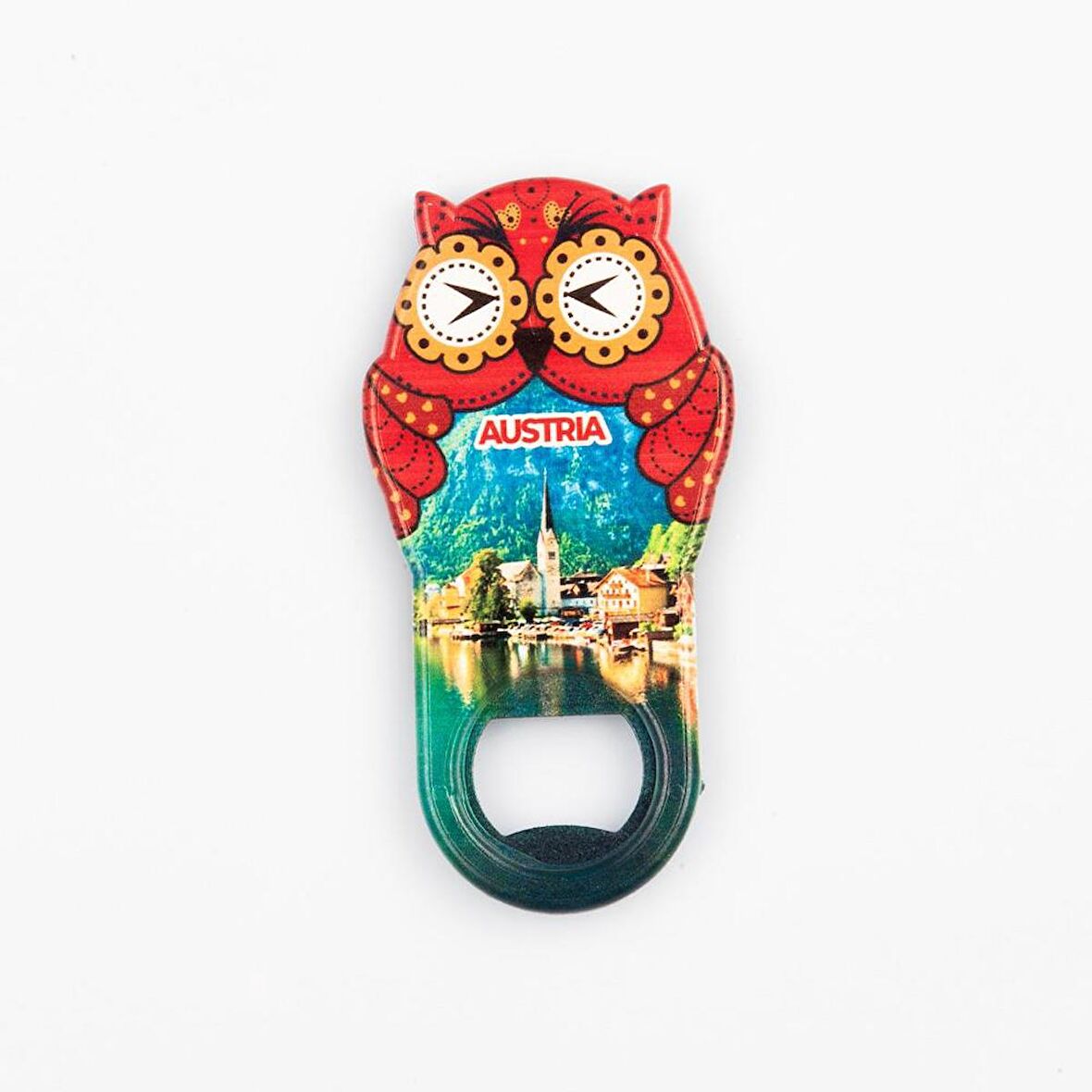 Avusturya Temalı Baykuş Magnet Kapak Açacak