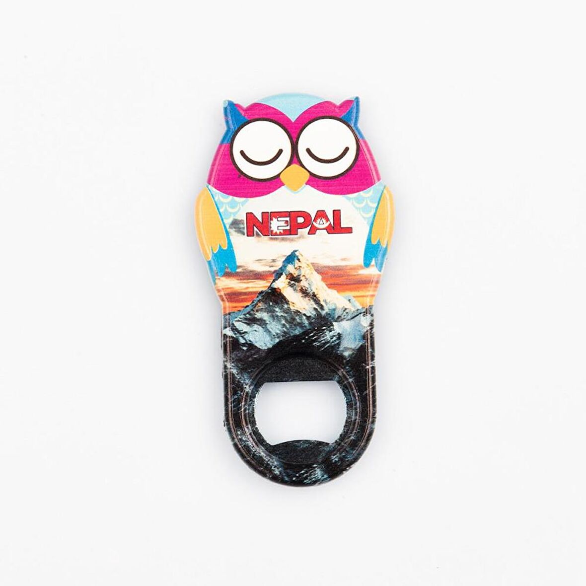 Nepal Temalı Baykuş Magnet Kapak Açacak