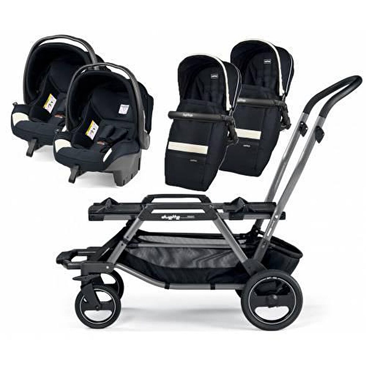 Peg Perego Duette Luxe Prestige Travel Sistem Lacivert