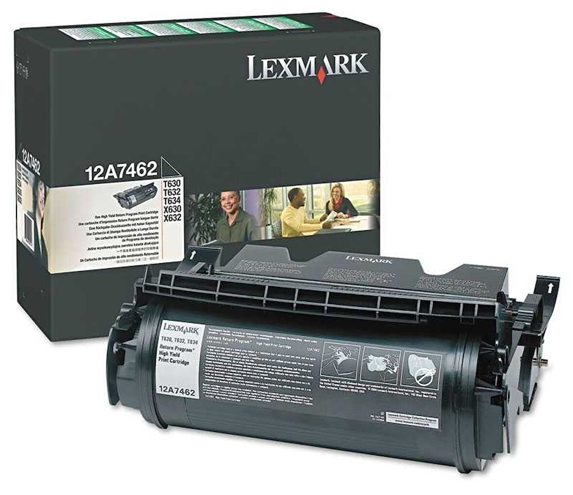 Lexmark 12A7462 Siyah Orjinal Toner