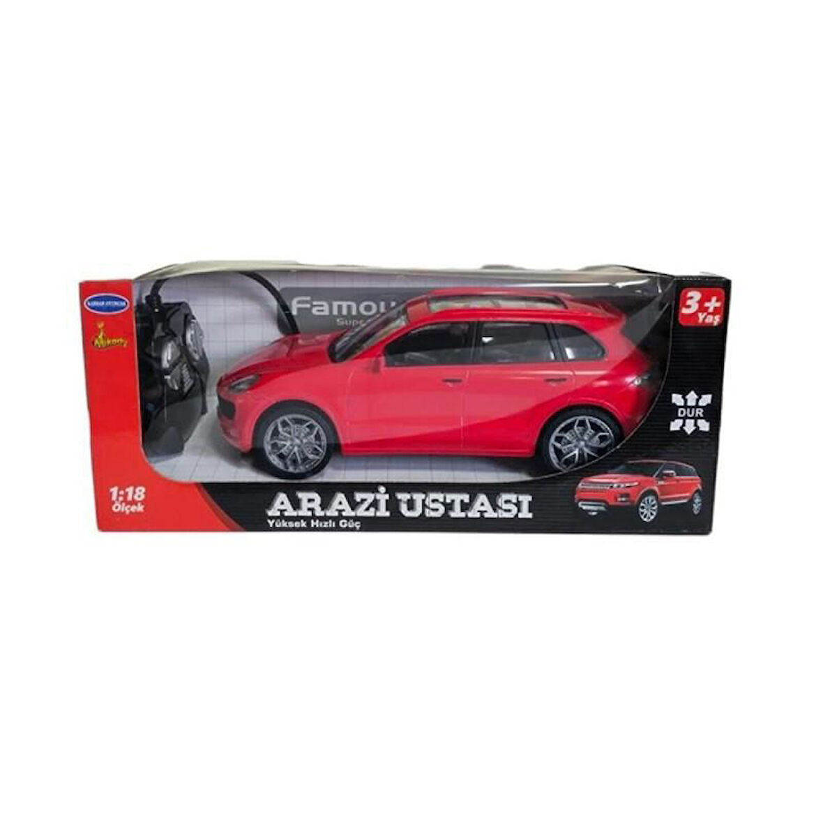 553-4 KARSAN OYUNCAK YÜKSEK HIZLI ARAZİ USTASI ŞARJLI UZAKTAN KUMANDALI ARABA 1:18 ÖLÇEK 24 CM