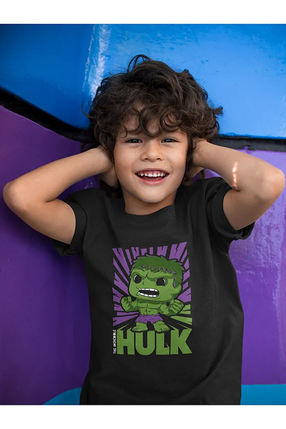 The Incredible Hulk Baskılı Unisex Avengers Film Çocuk Tişört (1-12 YAŞ)