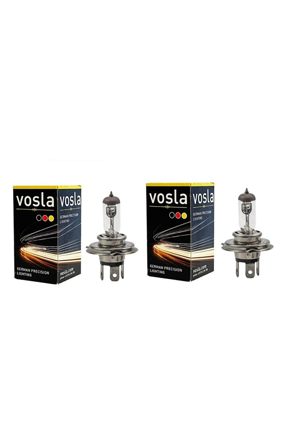 Vosla 2 Adet 12V H4 60/55W Standart Renk Halogen Ampul