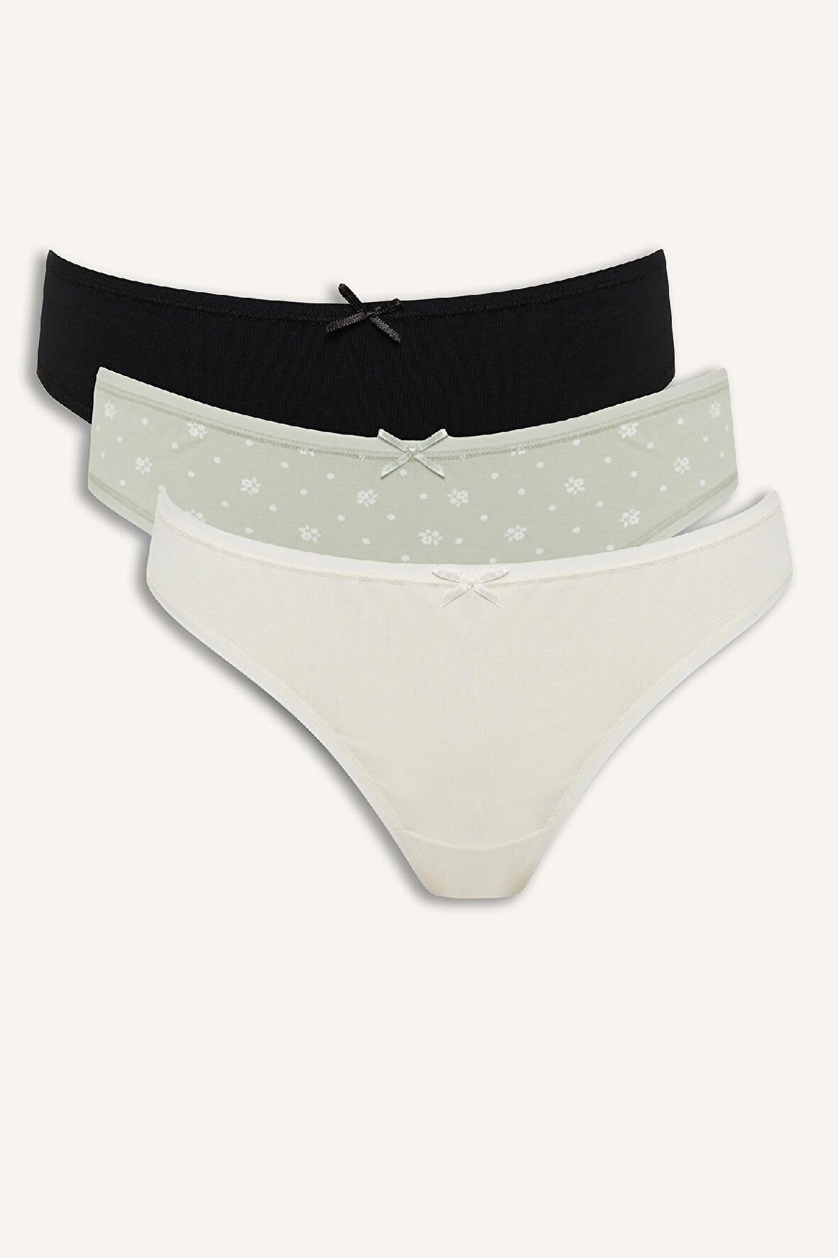 DeFacto 3'lü Slip Külot-Fall in Love E4925AX25SPKH494