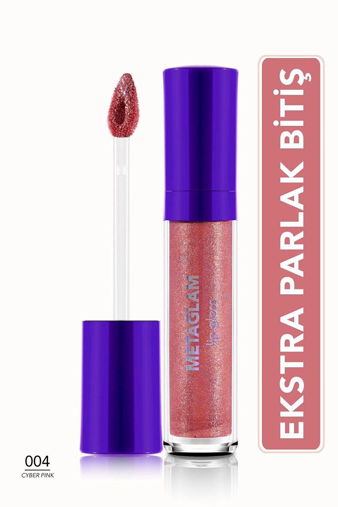 Flormar Metaglam Yoğun Işıltılı & Nemlendirici Etkili Dudak Parlatıcısı-004 Cyber Pınk-8682536080811