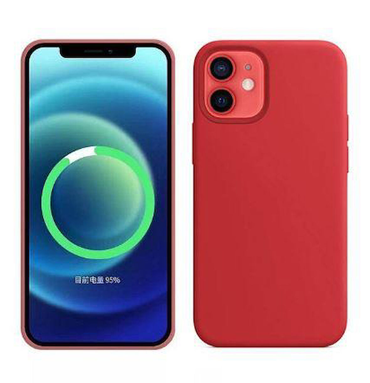 İphone 12 Pro Max Magsafe Silikon Case Telefon Kılıfı