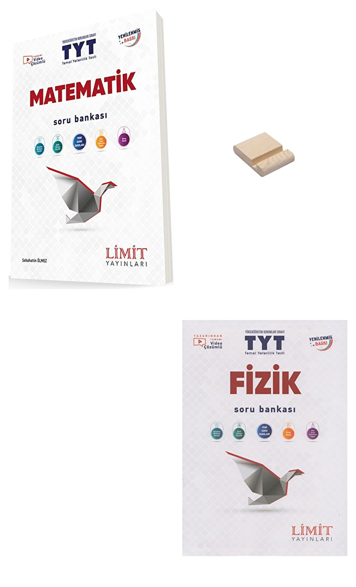 Limit TYT Matematik ve Fizik Soru Bankası + Telefon Standı