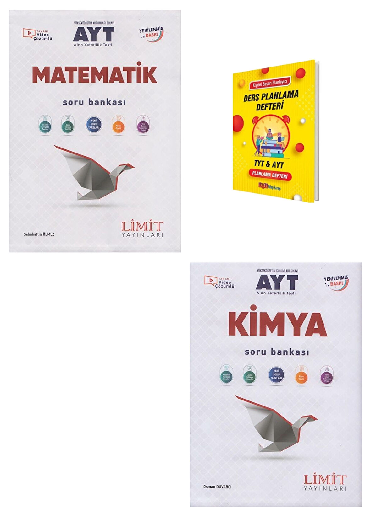 Limit AYT Matematik ve Kimya Soru Bankası + Planlama Defteri