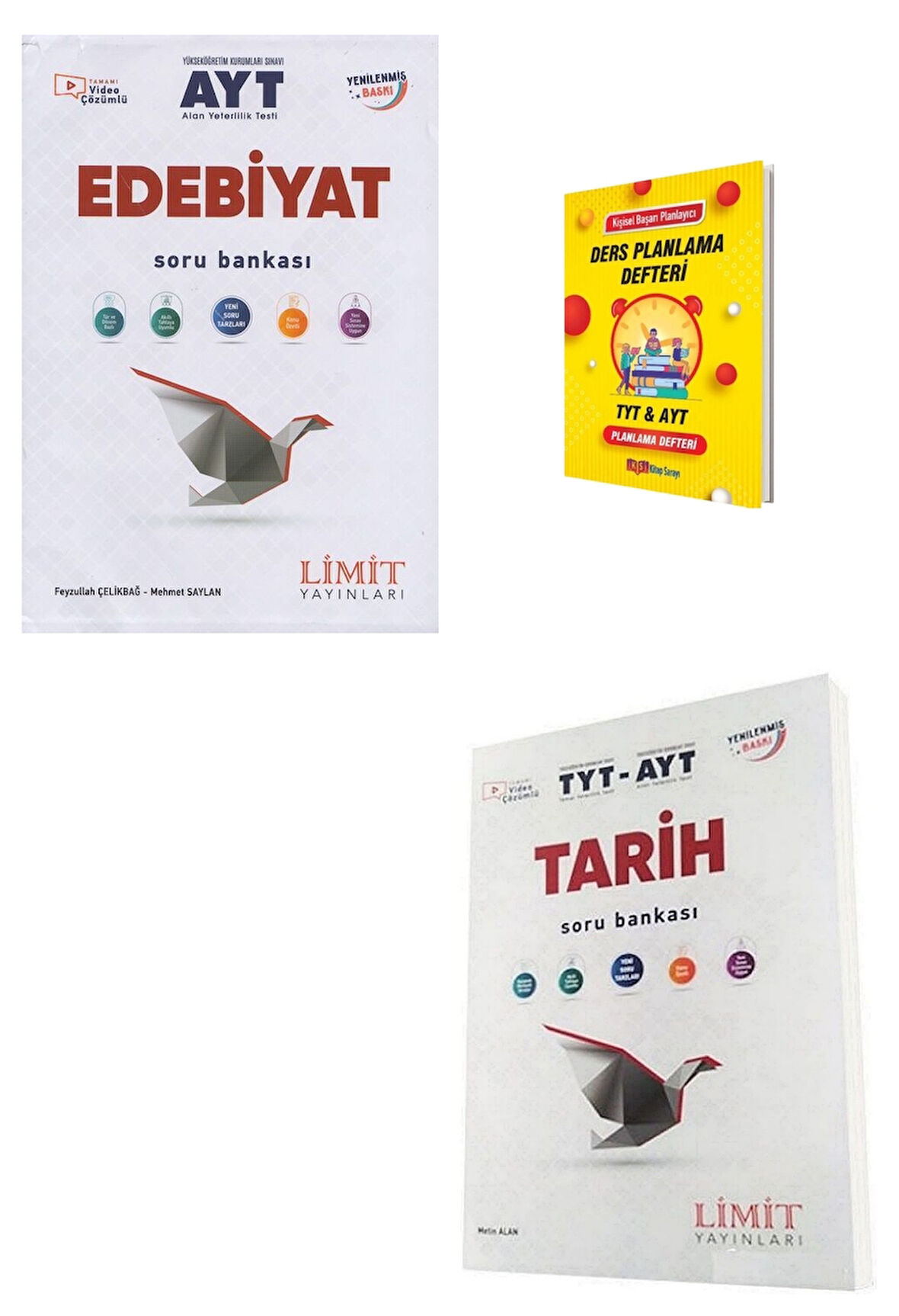 Limit AYT Edebiyat ve Tarih Soru Bankası + Planlama Defteri