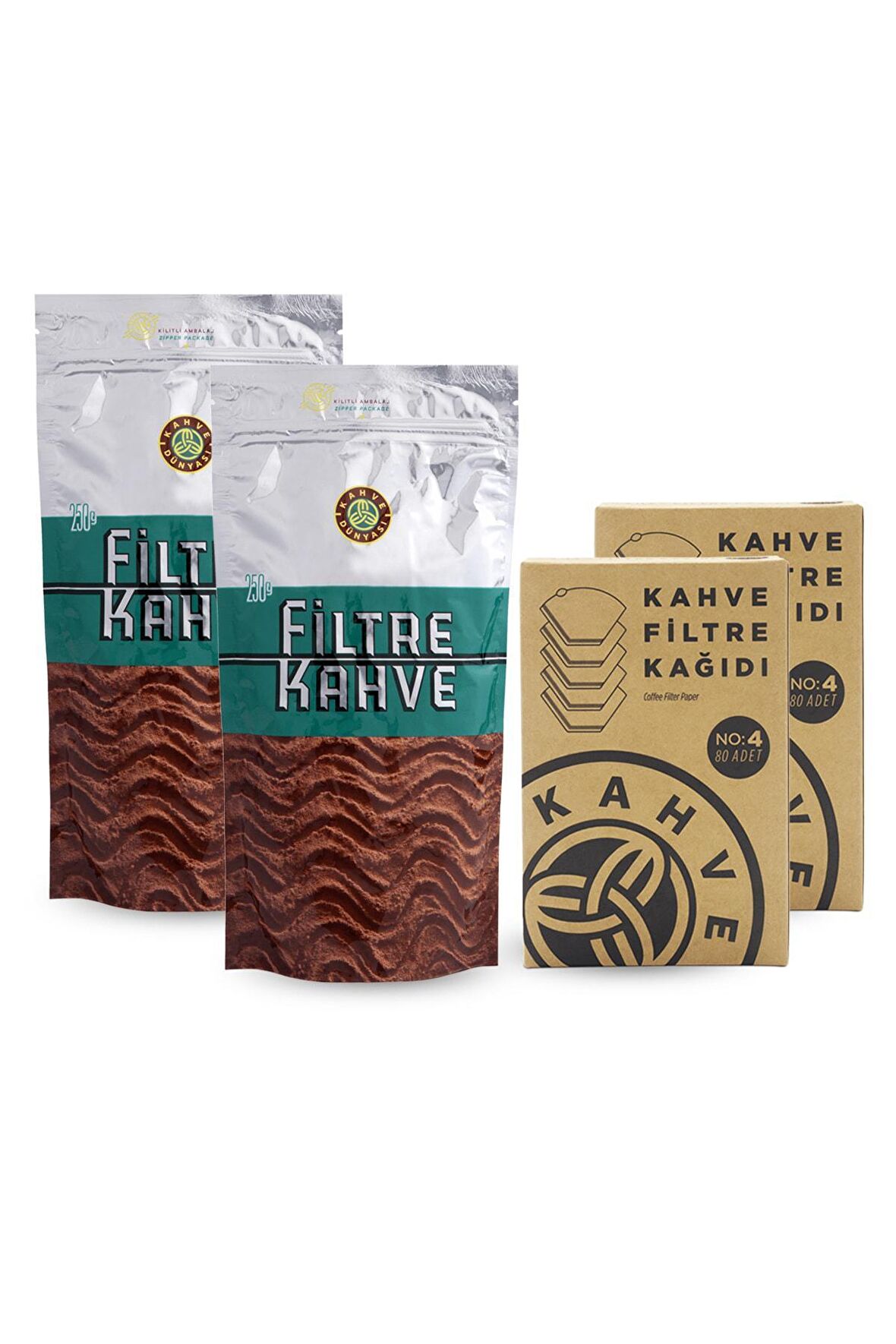 Kahve Dünyası Organik Kağıt Filtre Filtre Kahve 250 gr + Filtre Kağıdı