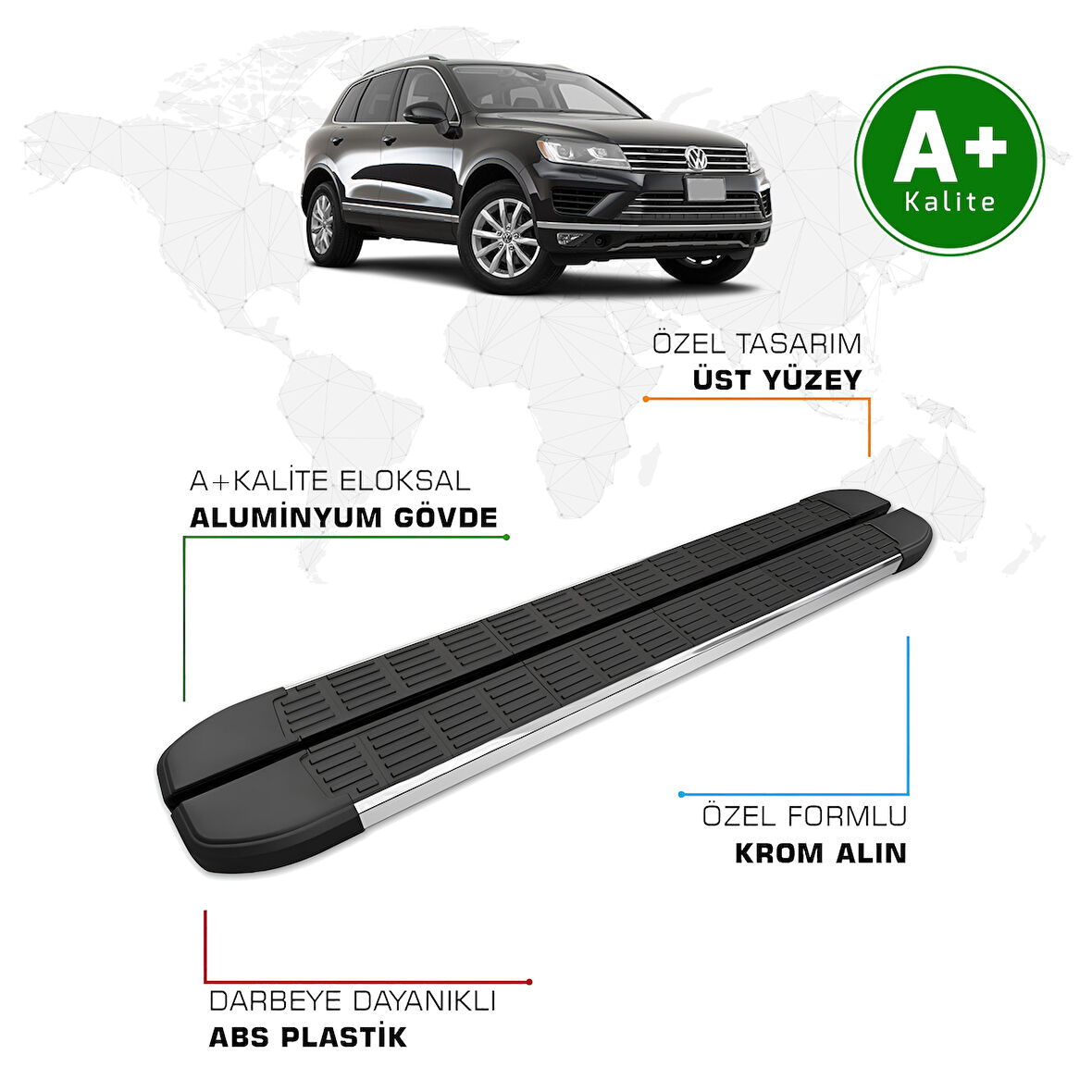Volkswagen Touareg Yan Basamak 2002 – 2018 Model S-Line