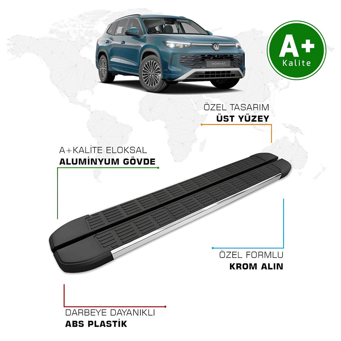 Volkswagen Tayron Yan Basamak 2024 Model ve Sonrası S-Line