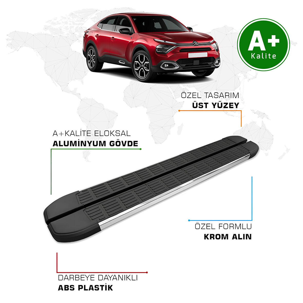 Citroen C4 X Yan Basamak 2021 Model ve Sonrası S-Line