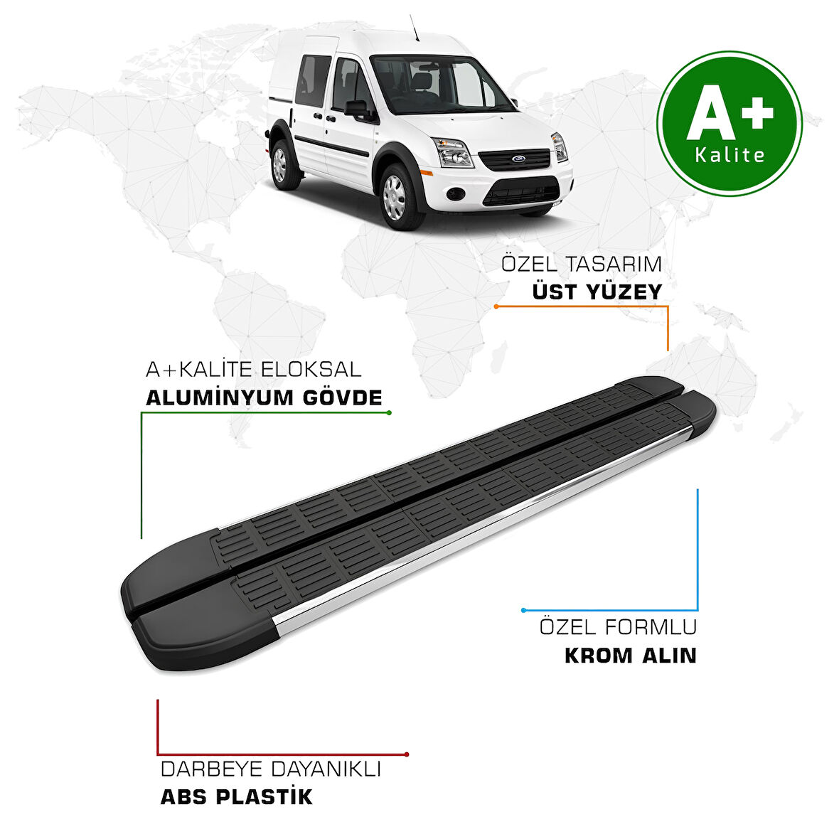 Ford Connect Yan Basamak 2002 – 2014 Model S-Line