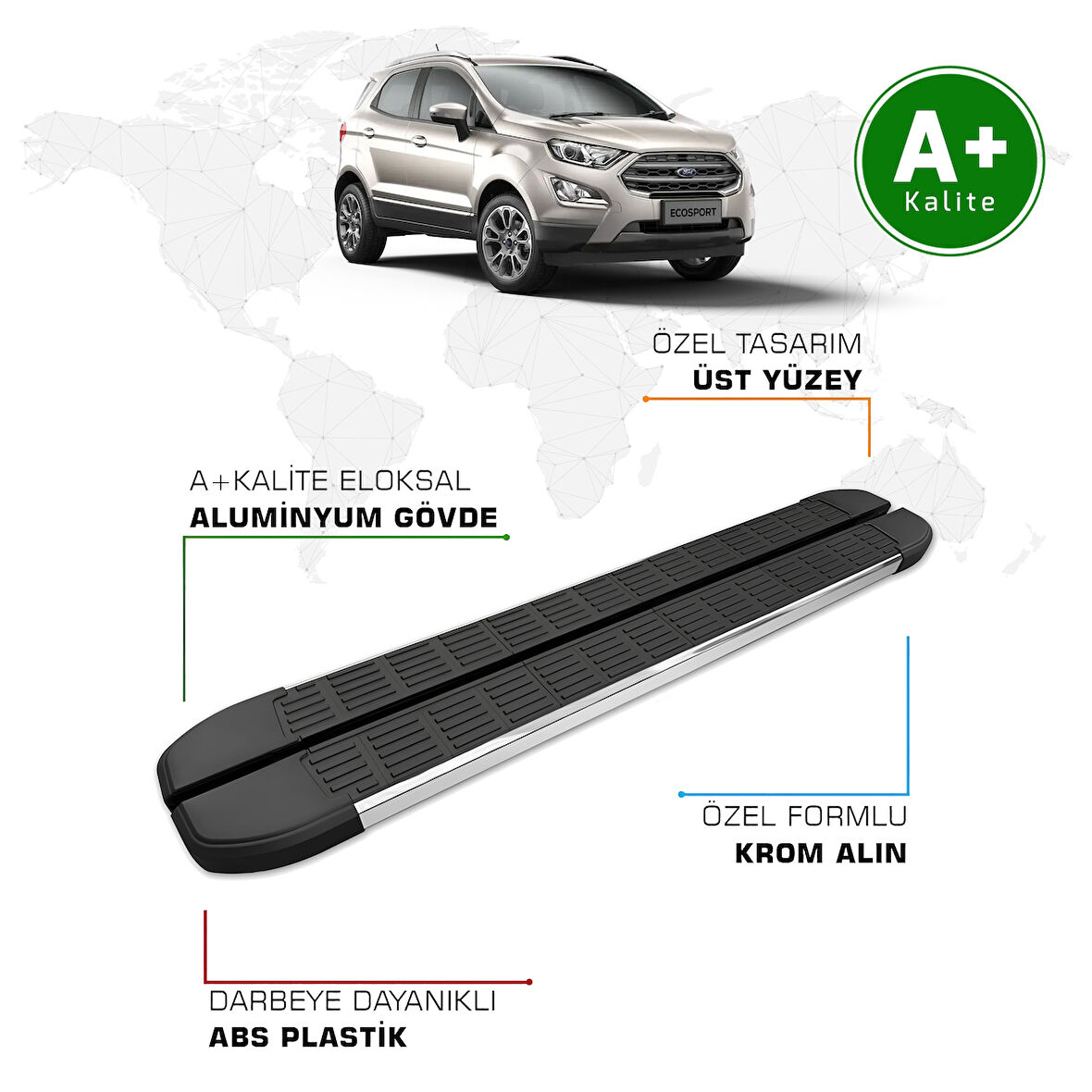 Ford EcoSport 2 EcoBoost Yan Basamak 2018 Model ve Sonrası S-Line
