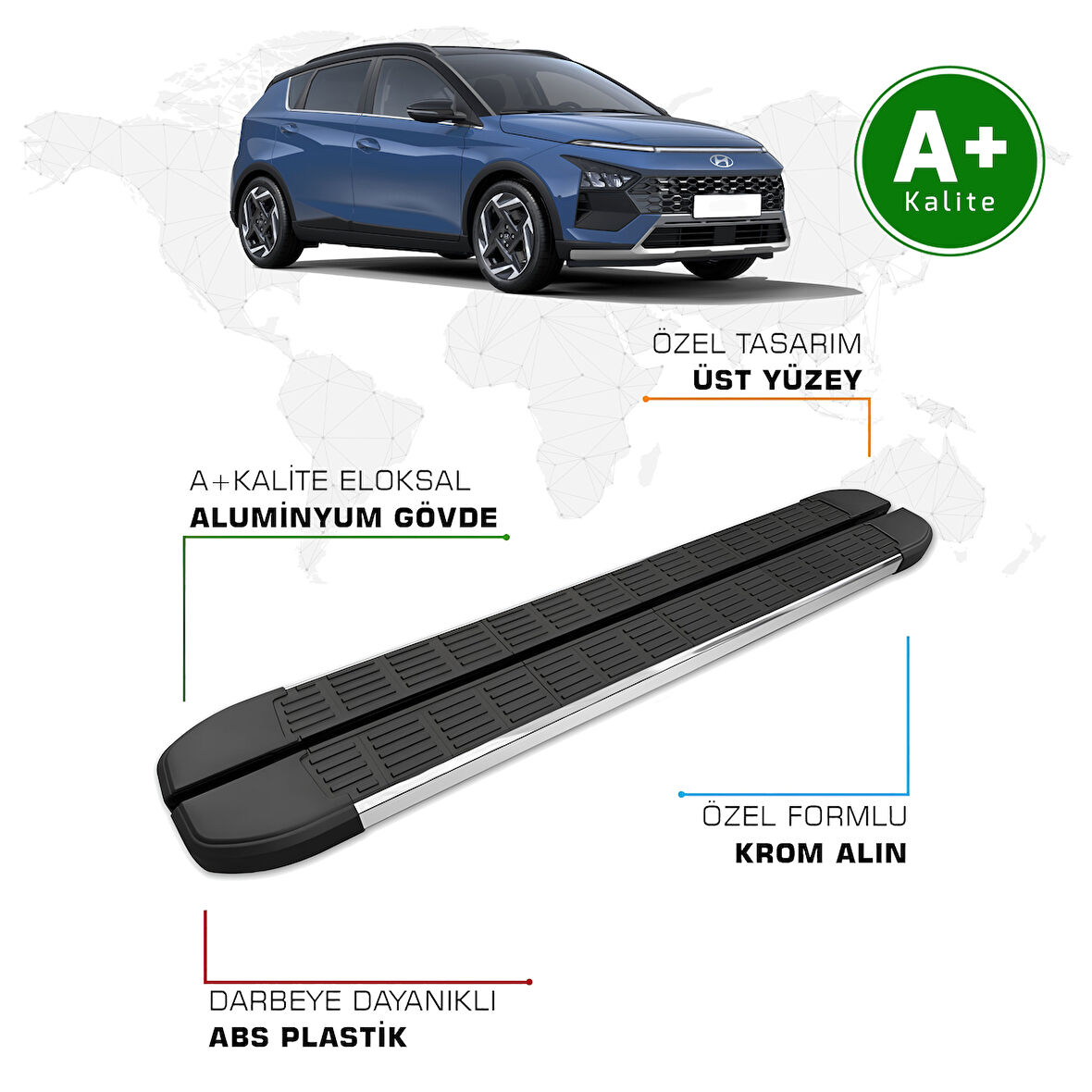 Hyundai Bayon Yan Basamak 2021 Model ve Sonrası S-Line