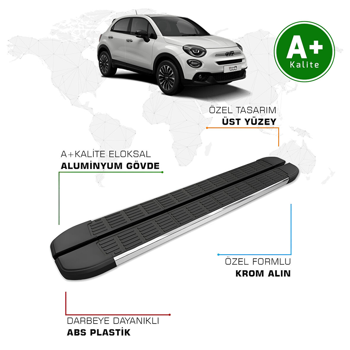 Fiat 500X Yan Basamak 2014 Model ve Sonrası S-Line