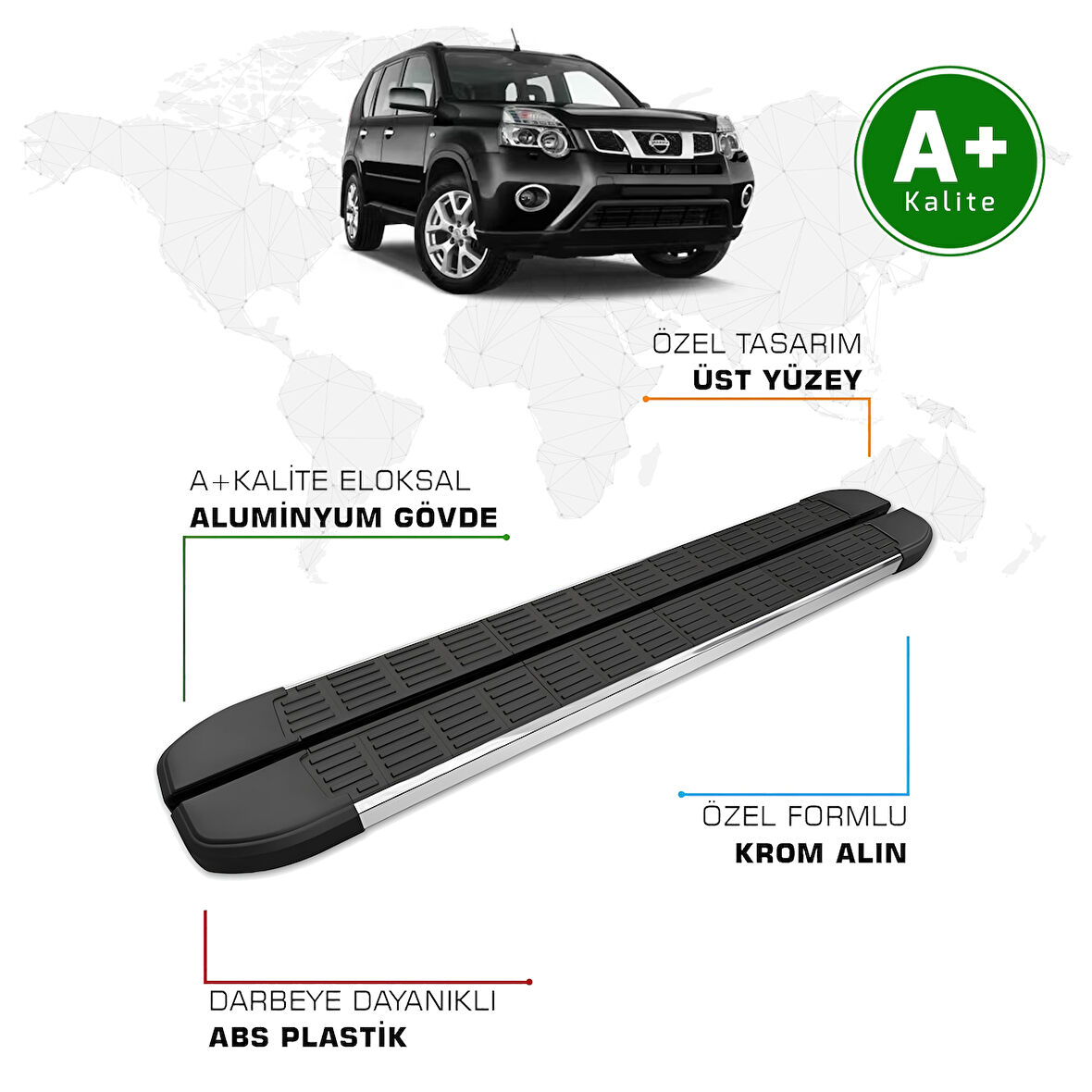 Nissan X-Trail Yan Basamak 2007 – 2014 Model S-Line