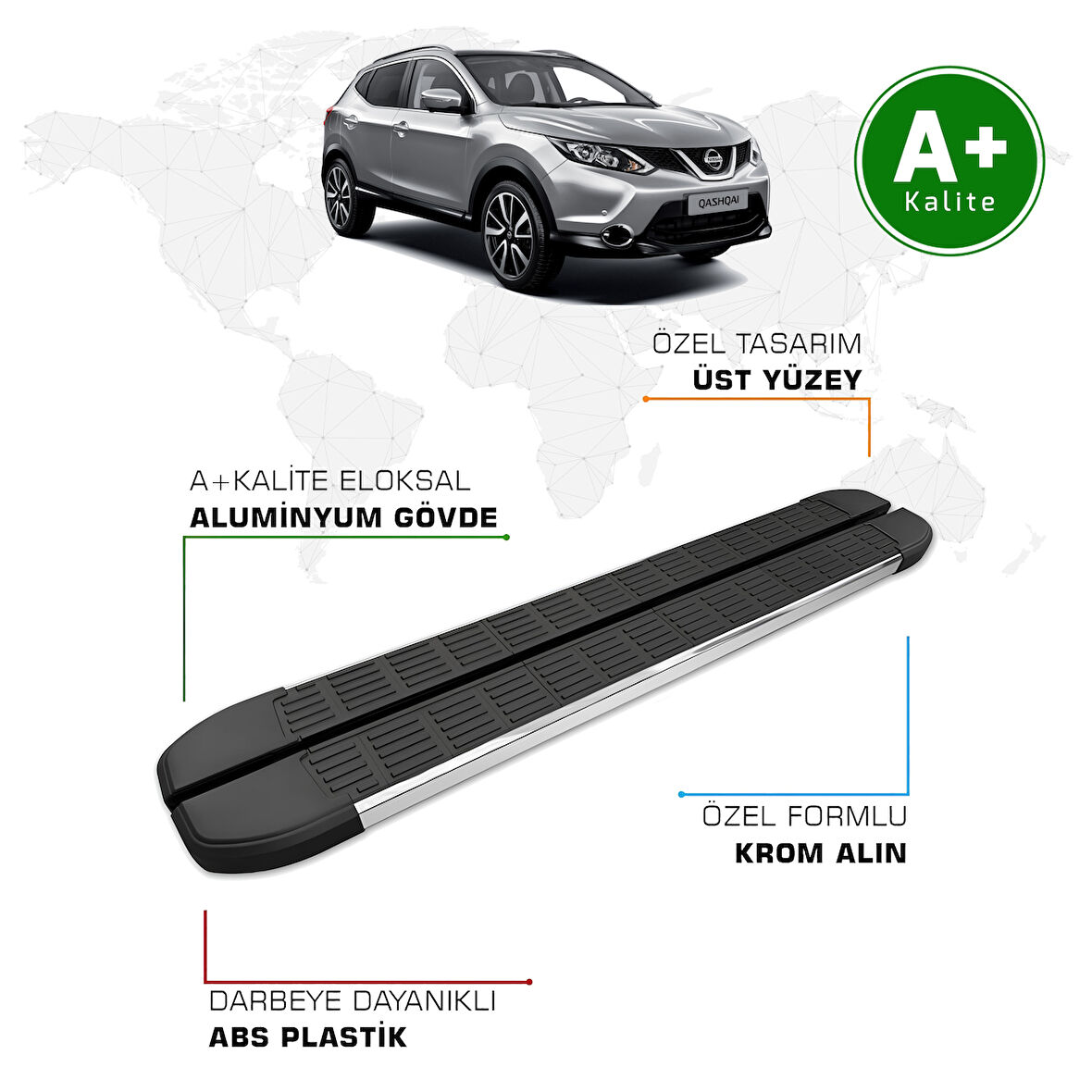 Nissan Qashqai Yan Basamak 2014 – 2021 Model S-Line