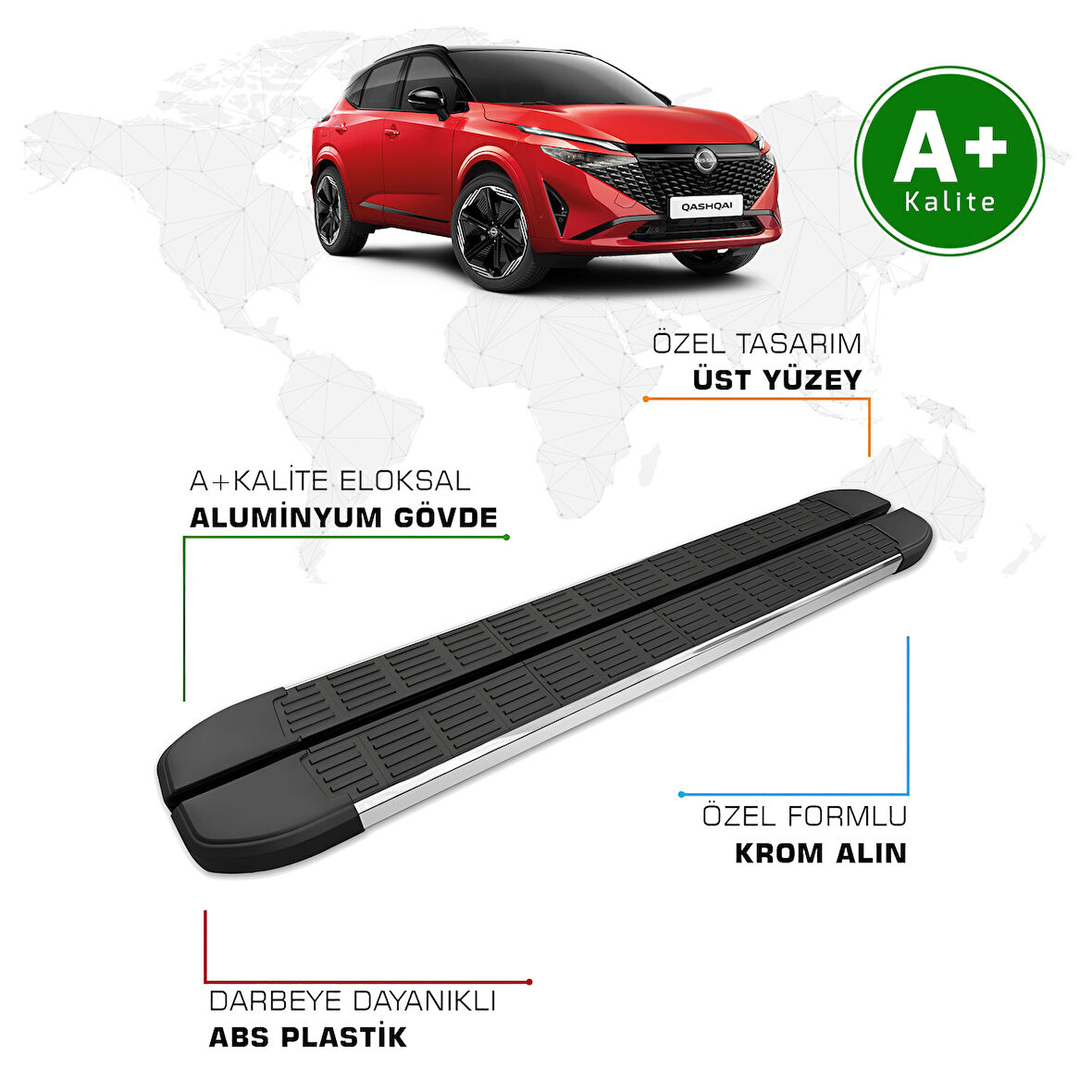 Nissan Qashqai Yan Basamak 2021 Model ve Sonrası S-Line