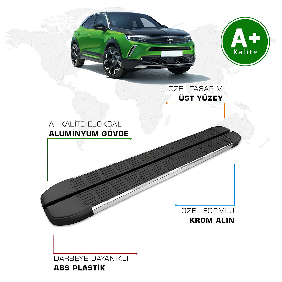 Opel Mokka Yan Basamak 2021 Model ve Sonrası S-Line