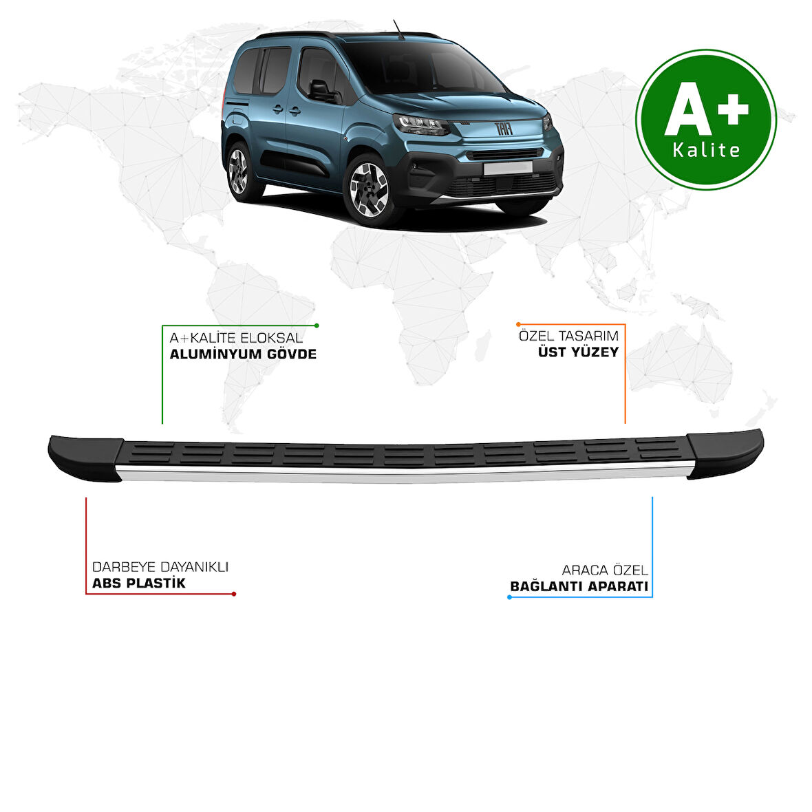 Fiat Doblo Arka Basamak Kısa Şasi 2024 Model ve Sonrası S-Line