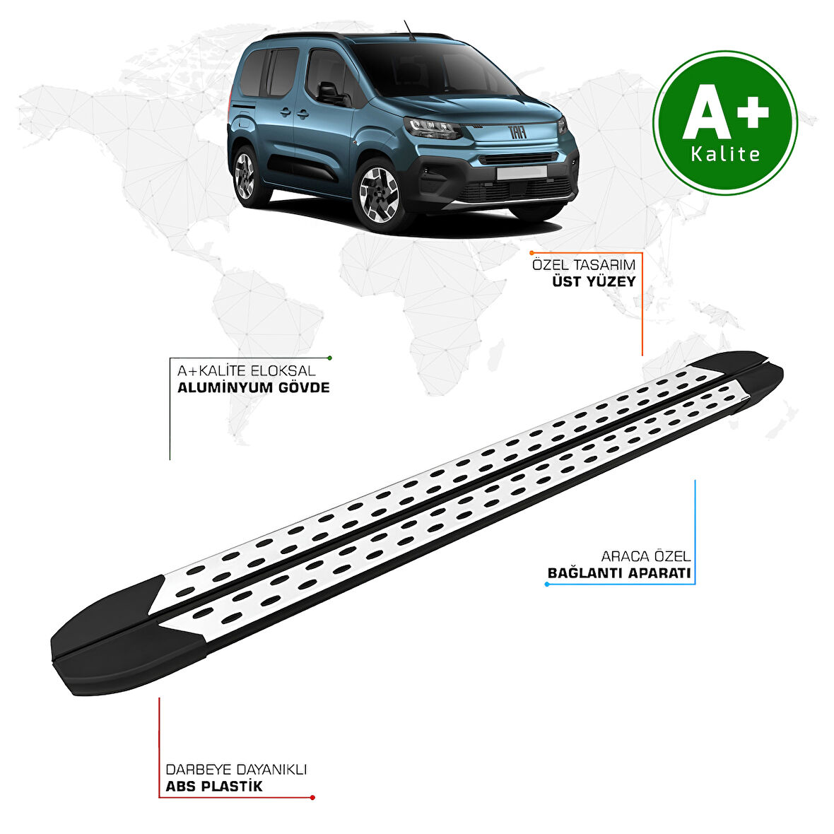 Fiat Doblo Yan Basamak Kısa Şasi 2024 Model ve Sonrası TrimLine