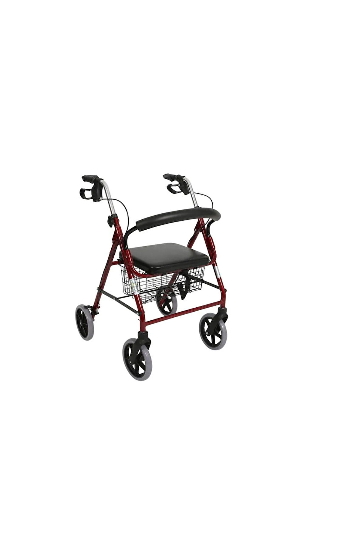VİPSAĞLIK Emek Sağlık Frenli Sepetli Oturaklı Dört Tekerlekli Yürüteç Rolatör R-881