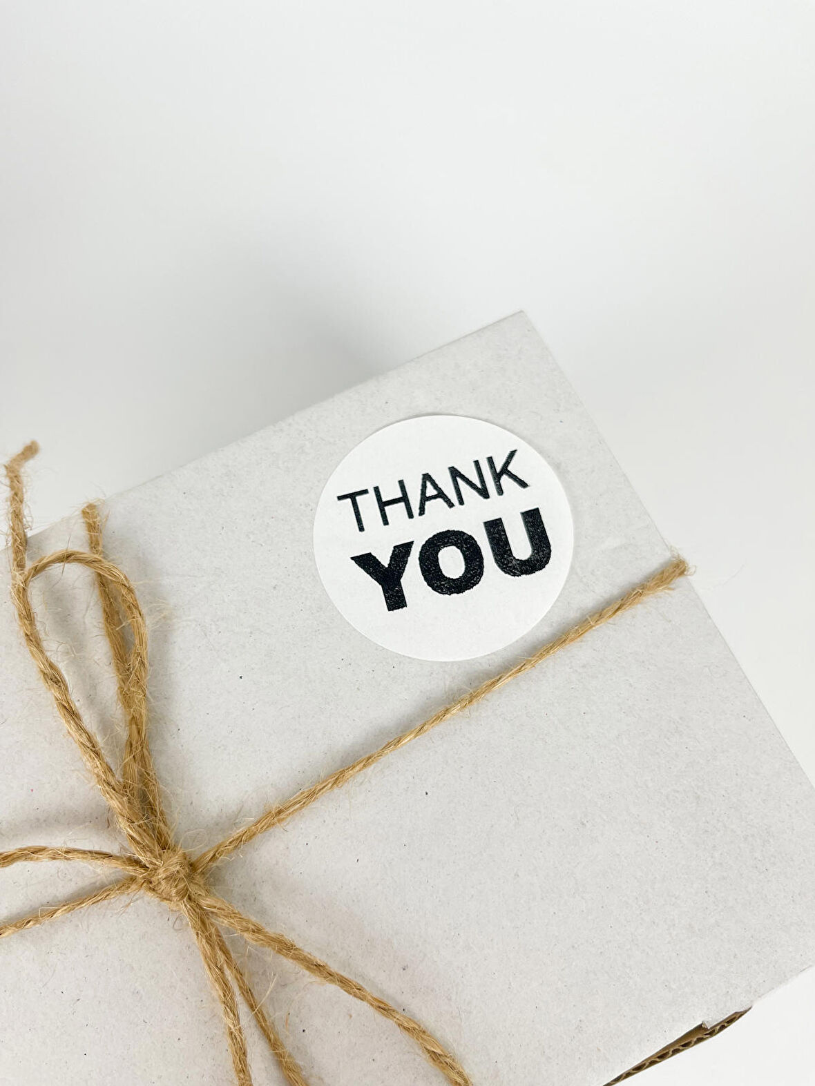 Thank You Yazılı 40 mm Yuvarlak Yapışkanlı Stciker Etiket 120 Adet