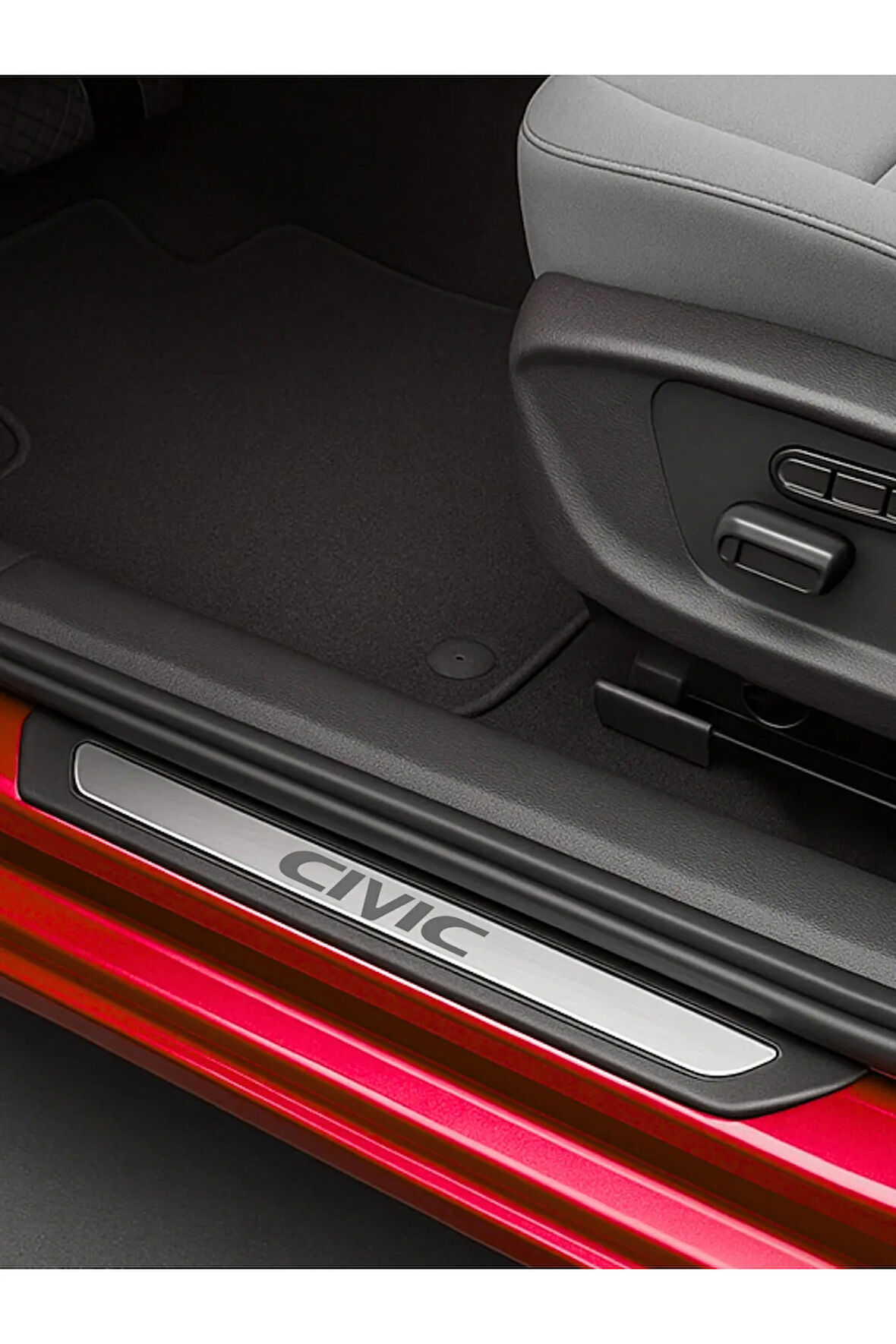 Honda Civic 2016 üzeri Krom Kapı Eşiği 4 Parça Paslanmaz Çelik ABS Çerçeve