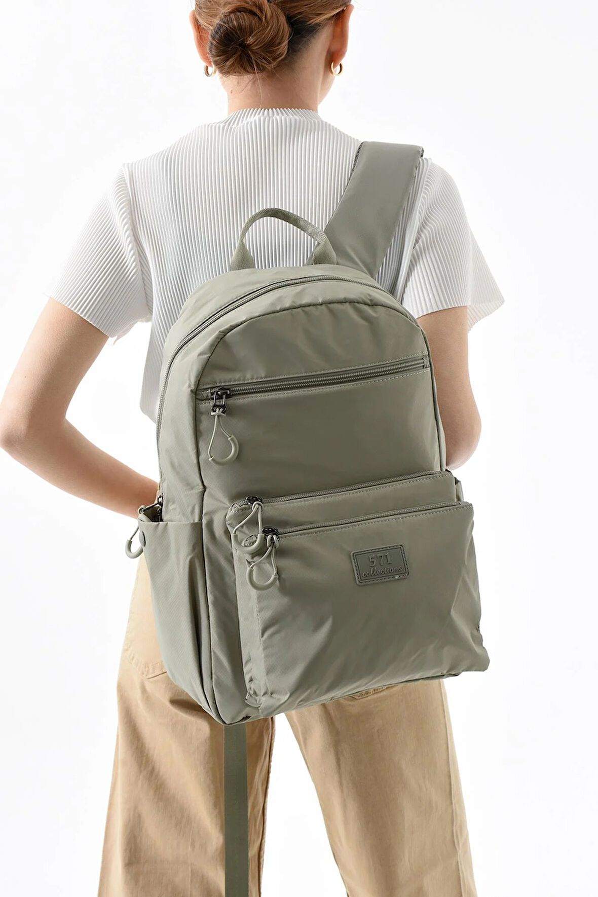 Orta Boy Sırt Çantası Ultra Hafif Çok Cepli Vizon (Model:571-13-9B)