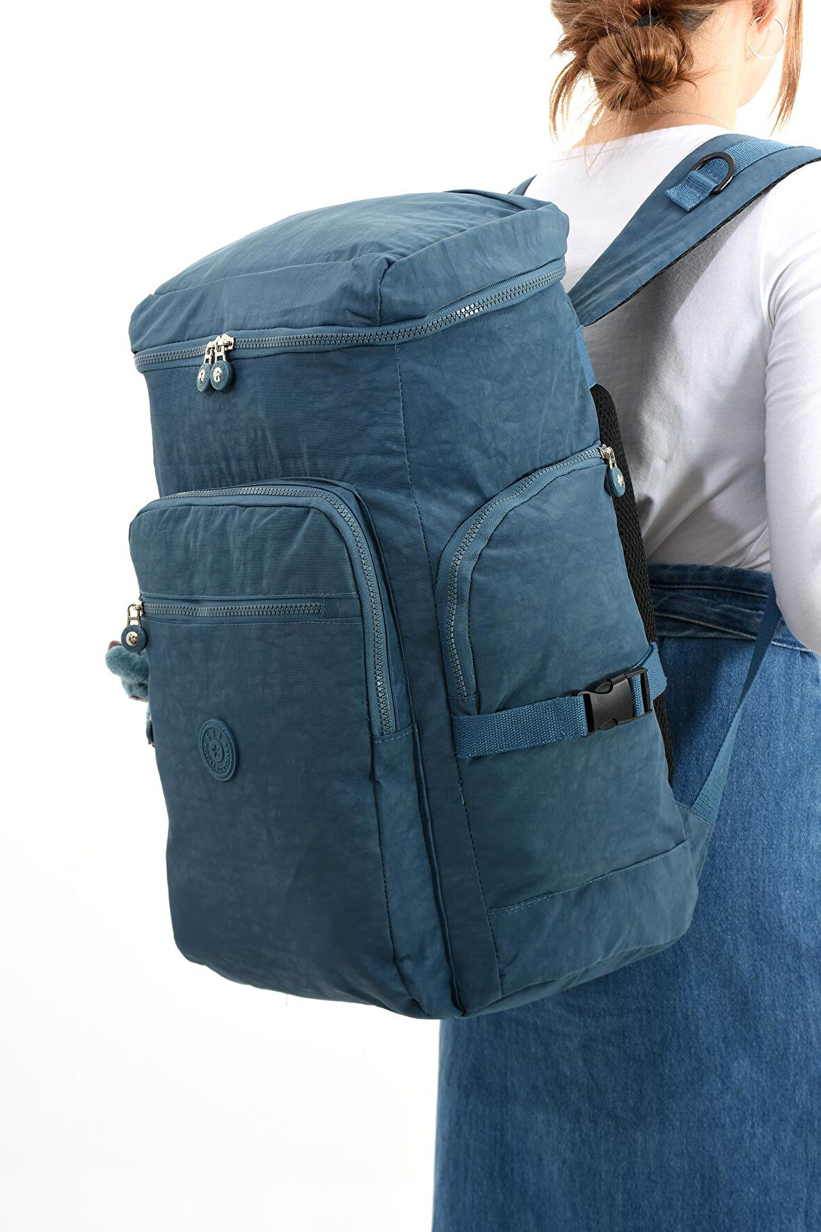 Büyük Boy Ultra Hafif Çok Bölmeli Dağcı Çantası Mavi (Model: 571-7D) 