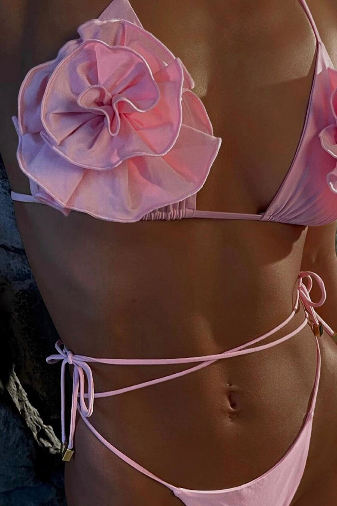Big Rose Üçgen Bikini