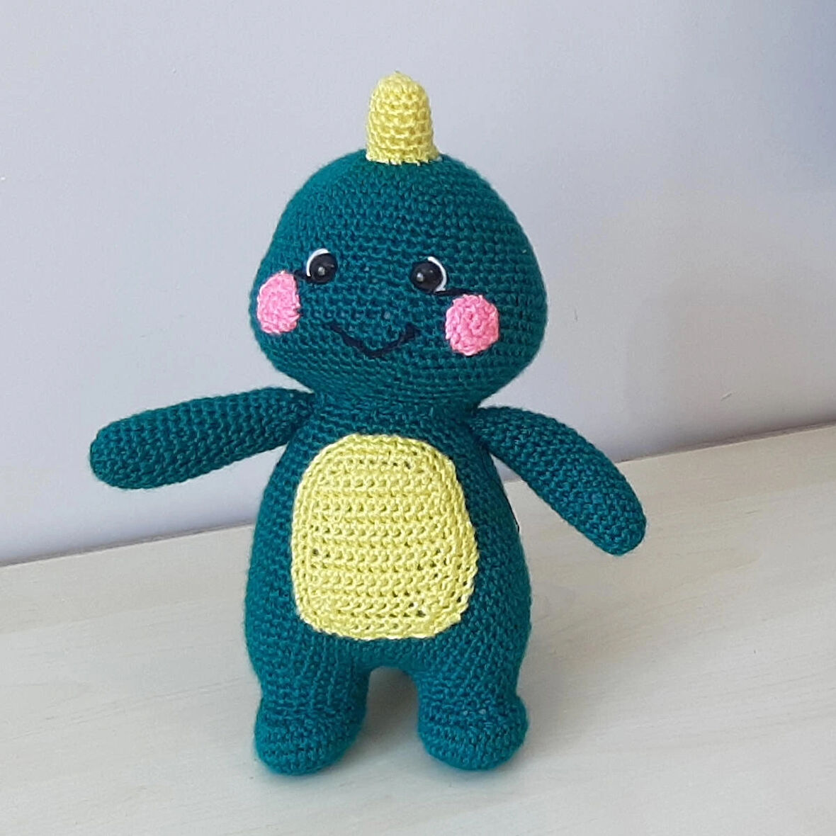 Amigurumi Örgü Oyuncak Sevimli Dinazor