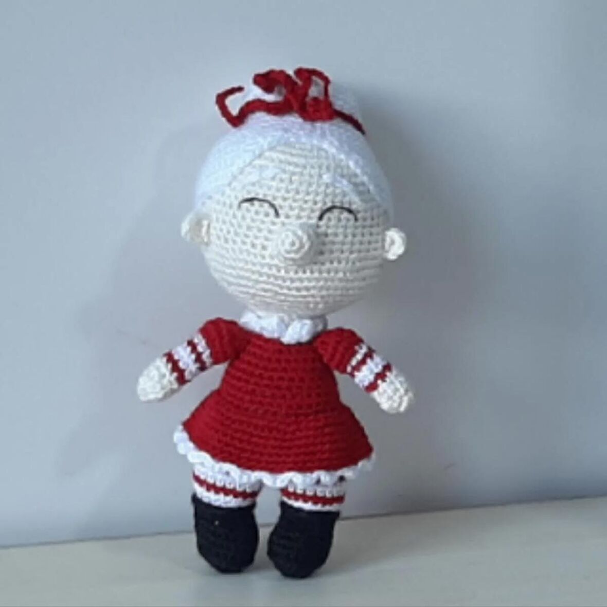 Amigurumi Örgü Oyuncak Yılbaşı Noel Anne