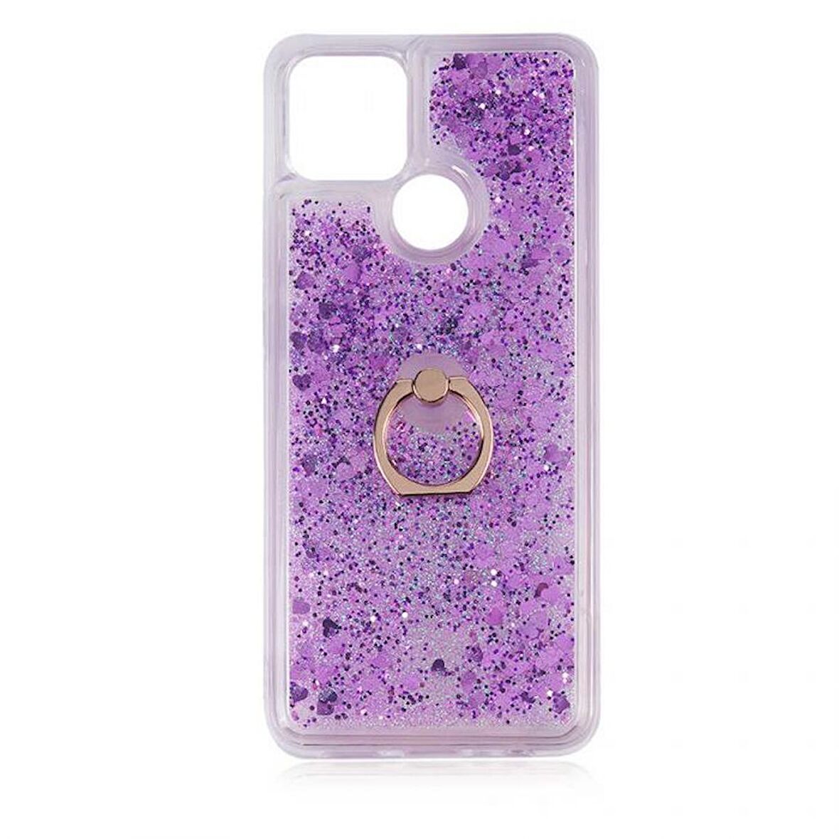 Smcase Oppo A15 Kılıf Sulu Yüzüklü Milce Silikon